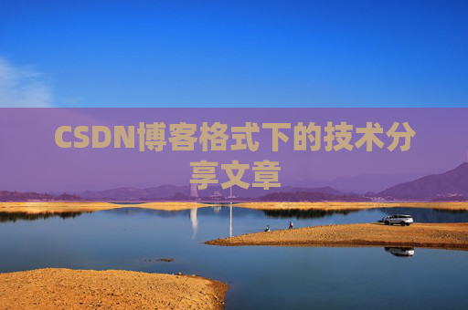 CSDN博客格式下的技术分享文章